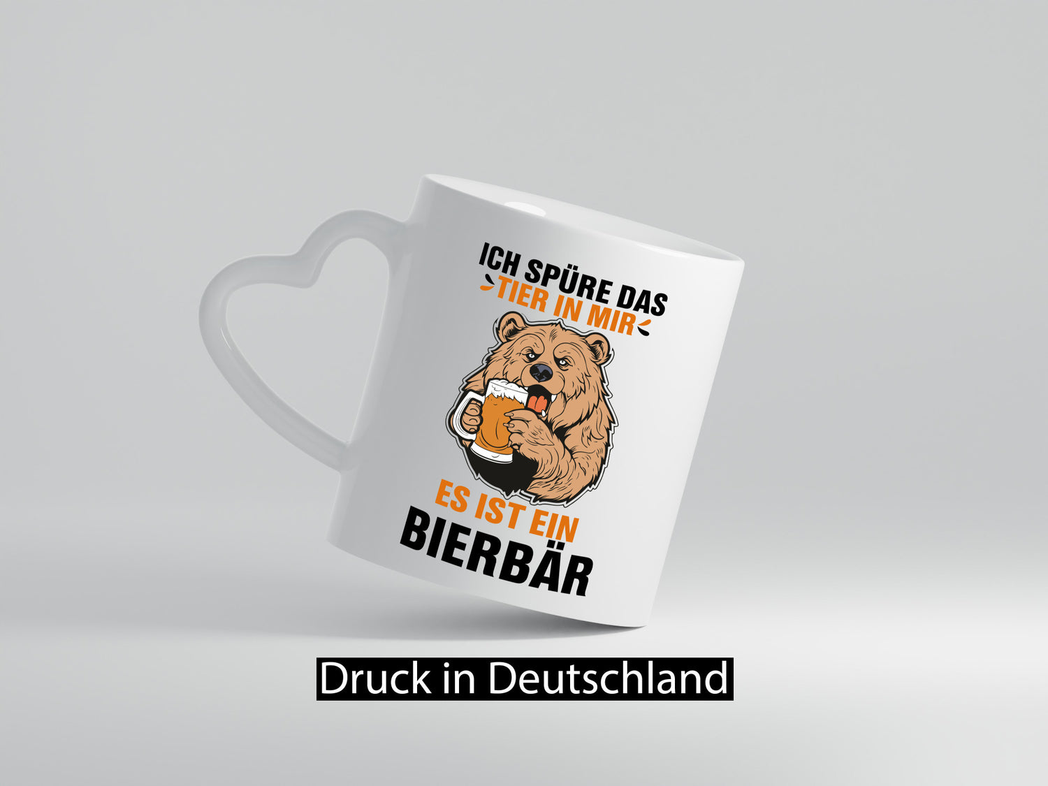 Ich spür das Tier | Bierbär Bierliebhaber Humor Tierliebhaber Geschenkidee Tasse