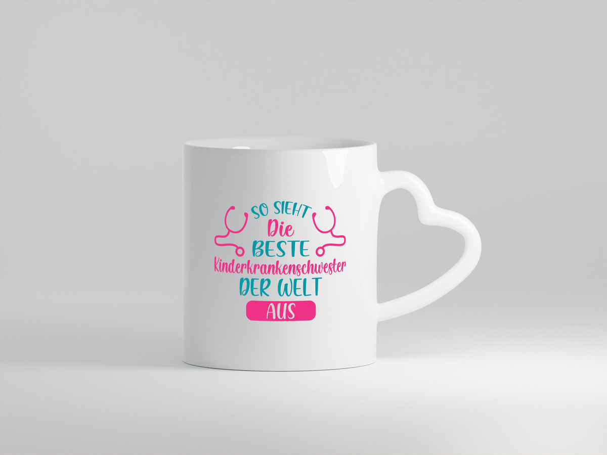 Die beste Kinderkrankenschwester | Stethoskop lustig Humor Geschenkidee Tasse