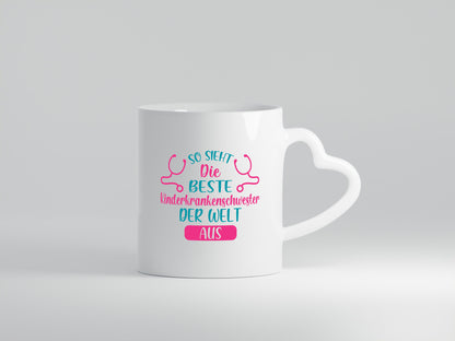 Die beste Kinderkrankenschwester | Stethoskop lustig Humor Geschenkidee Tasse