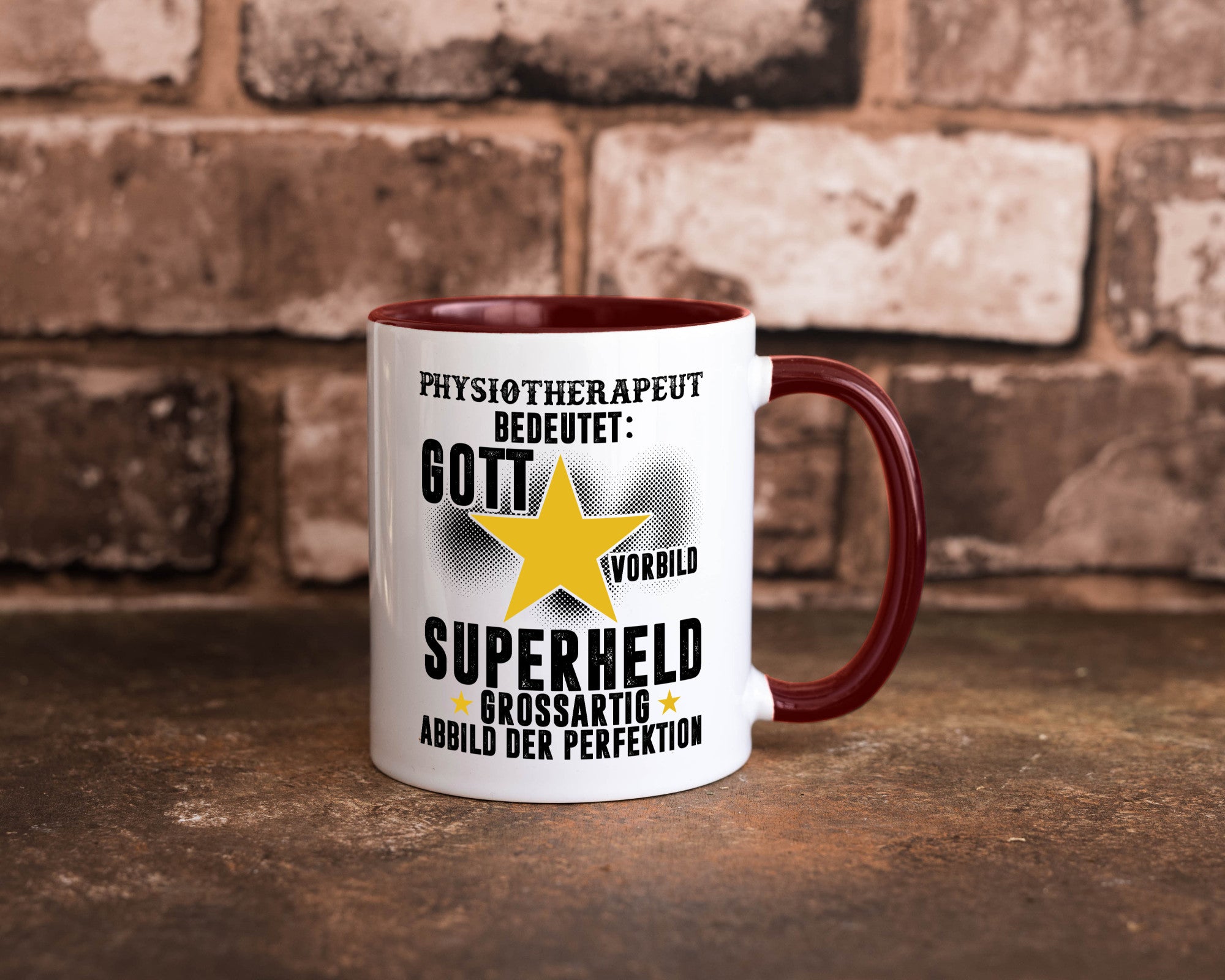 Bedeutung von Physiotherapeut lustiger Spruch Geschenk Humor Geschenkidee Tasse