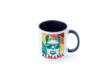 Almama | Lama Mutter Muttertag lustig Familie Geschenkidee Geschenk Tasse