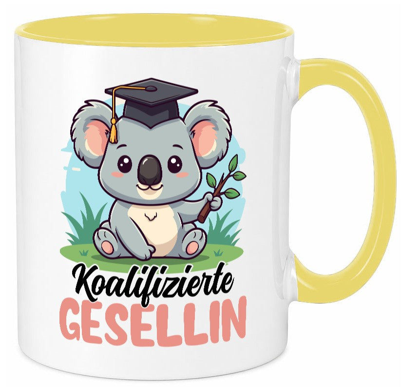 Koalifizierte Gesellin | Handwerkerinnen Geschenkidee Humor Tasse