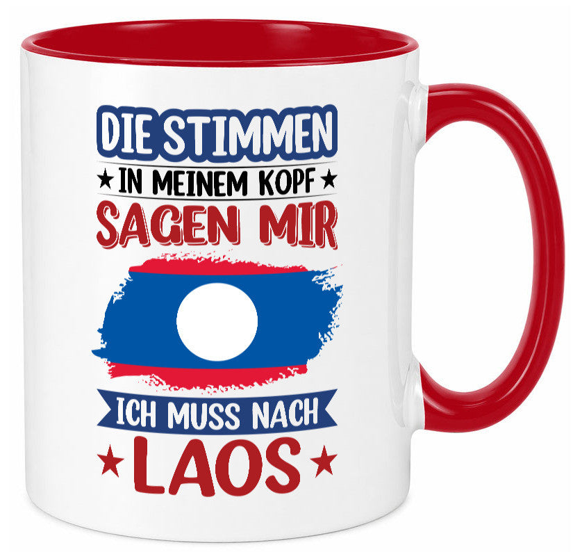 Laos | Urlaub Stimmen in meinem Kopf Traumland lustig Humor Geschenkidee