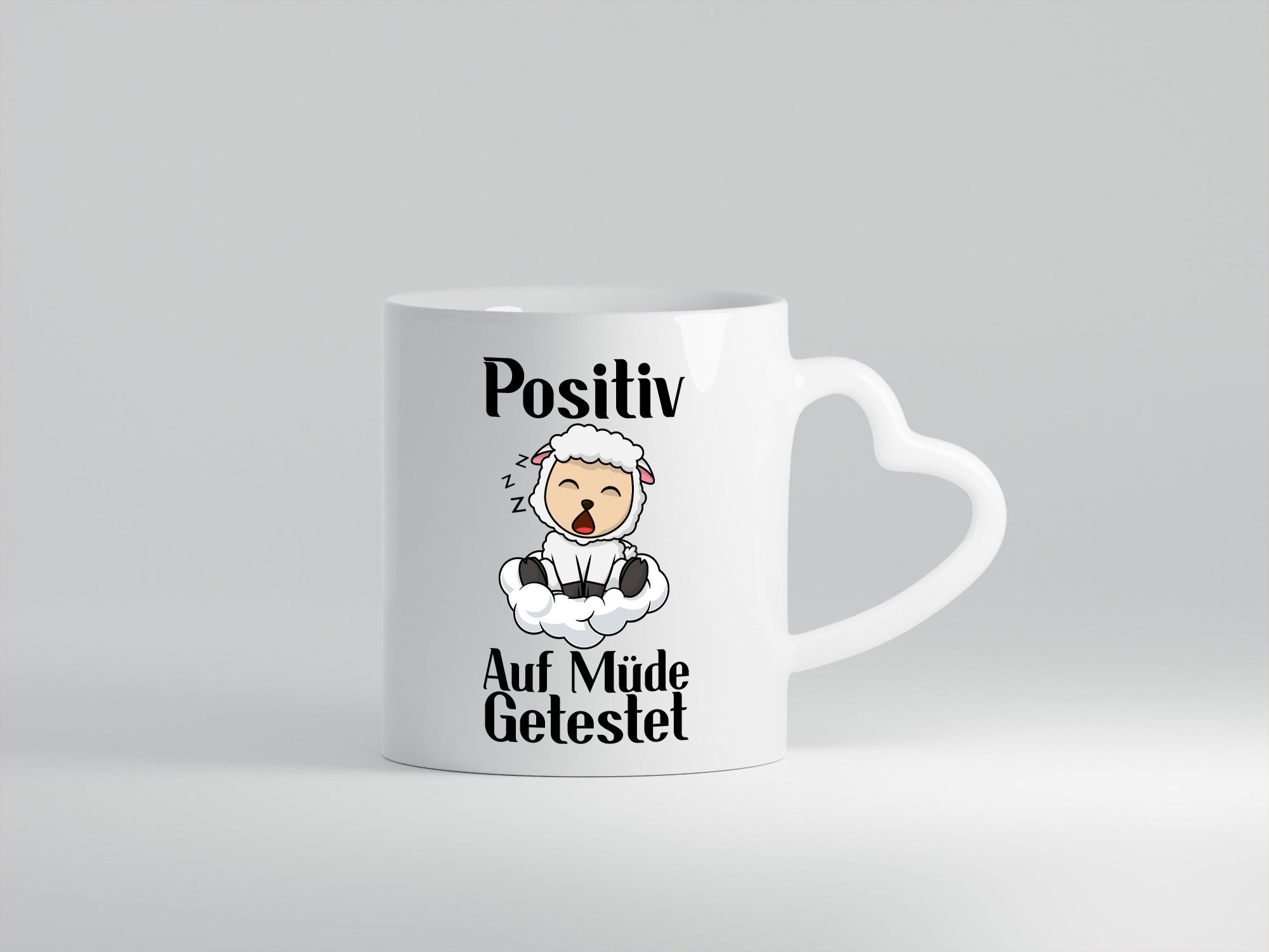 Positiv auf müde getestet | Schlaf Schaf Schlafen Geschenkidee Humor Tasse