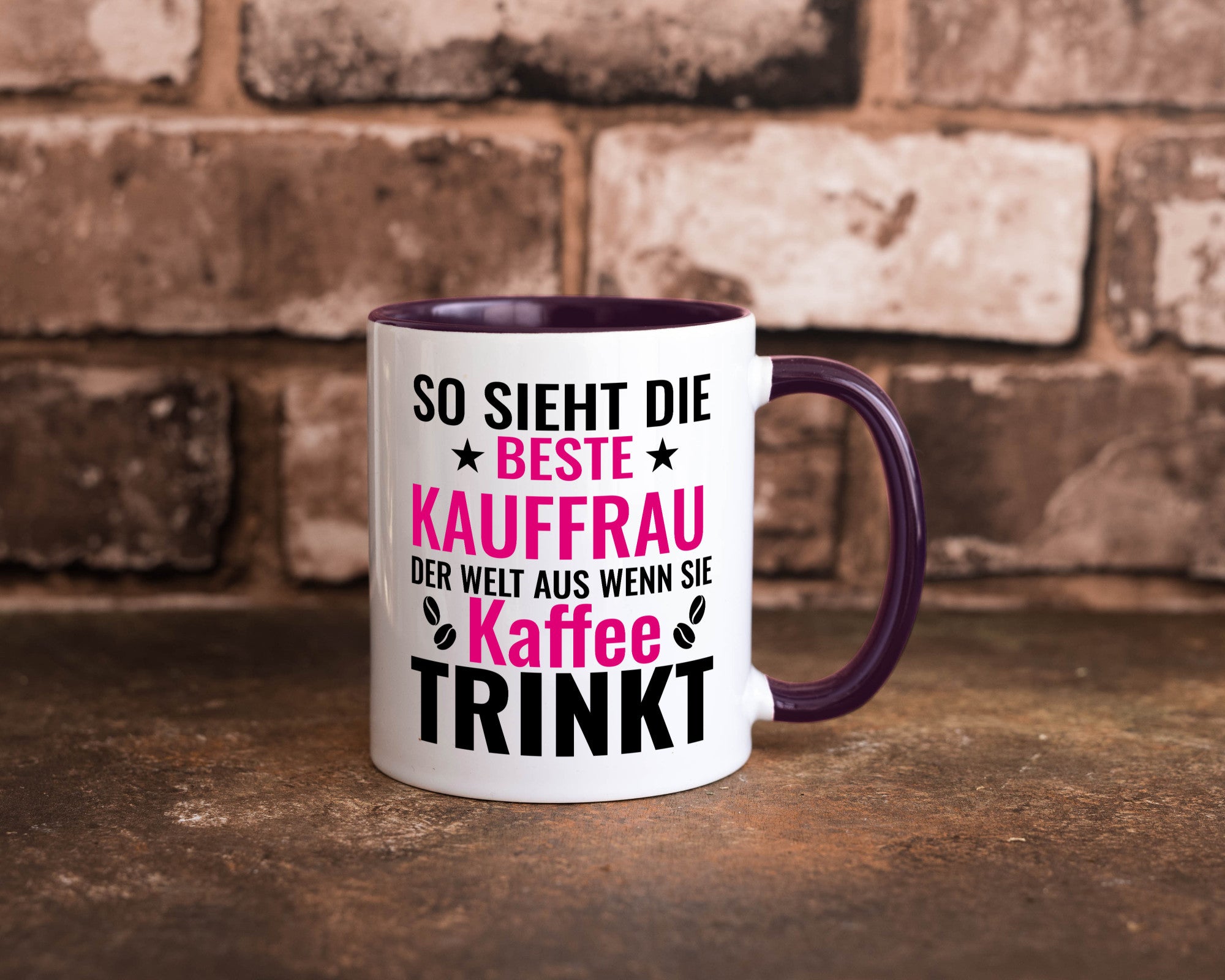 Kaffee trinkt: Kauffrau | Kauffrauen lustiger Spruch Geschenk Humor