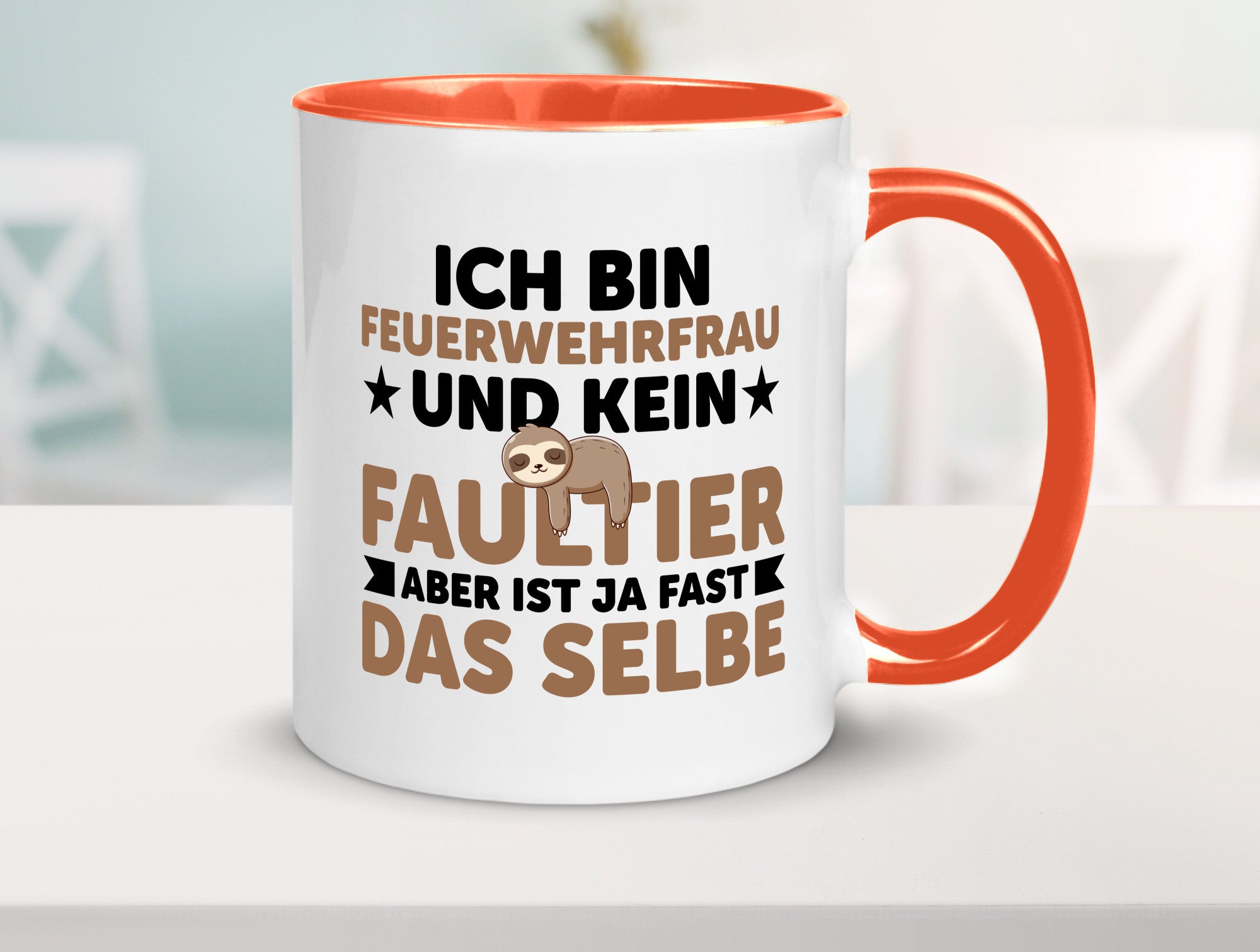 Ich bin kein Faultier: Feuerwehrfrau | Feuerwehr lustiger Spruch Geschenk