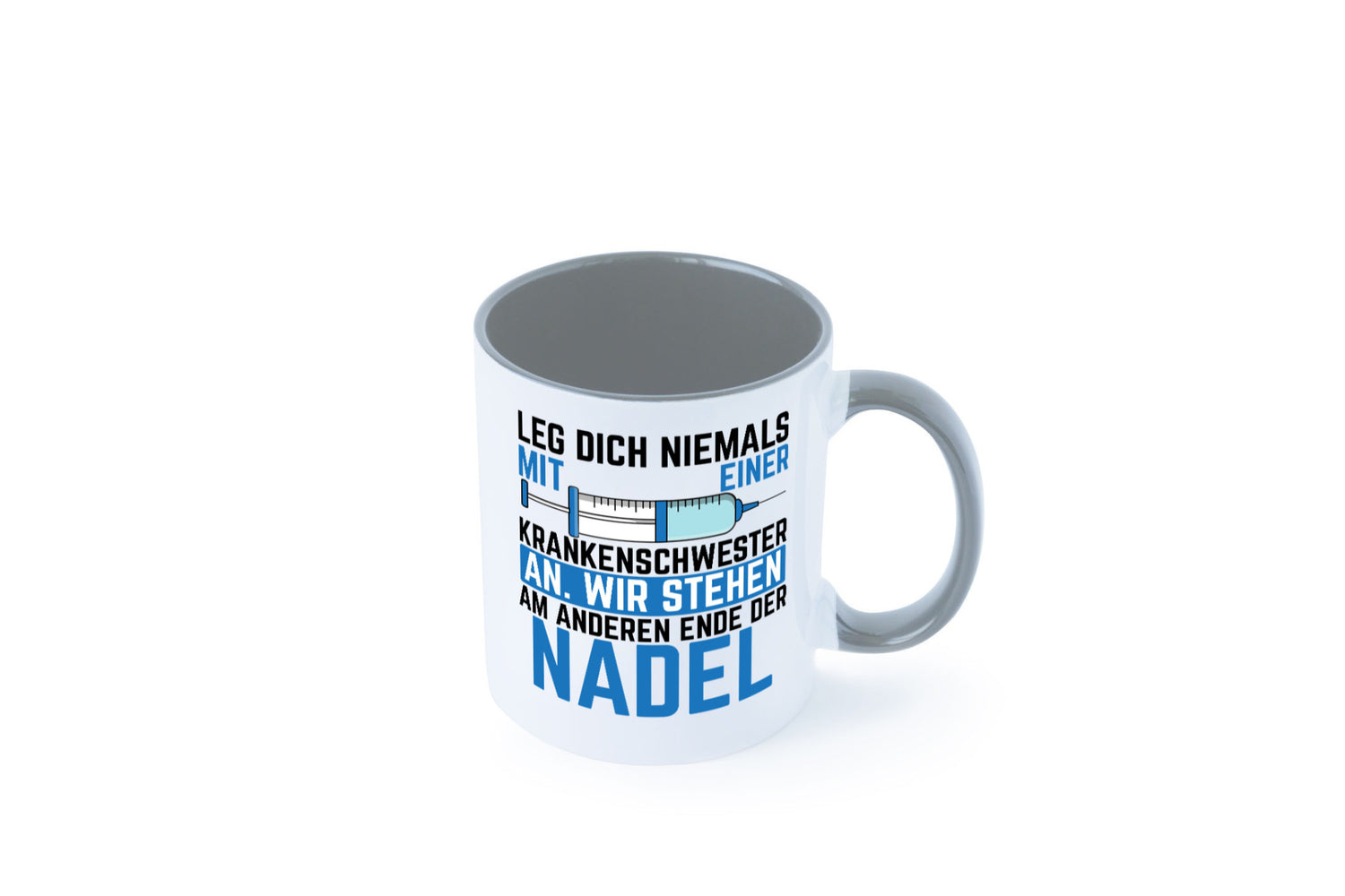 Krankenschwester anlegen | Nadel Spritze Klinik Spruch Geschenkidee Humor Tasse