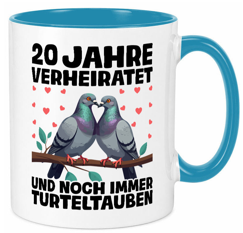 20 Jahre verheiratet | Turteltauben Ehe Ehepaar lustig Humor Geschenkidee
