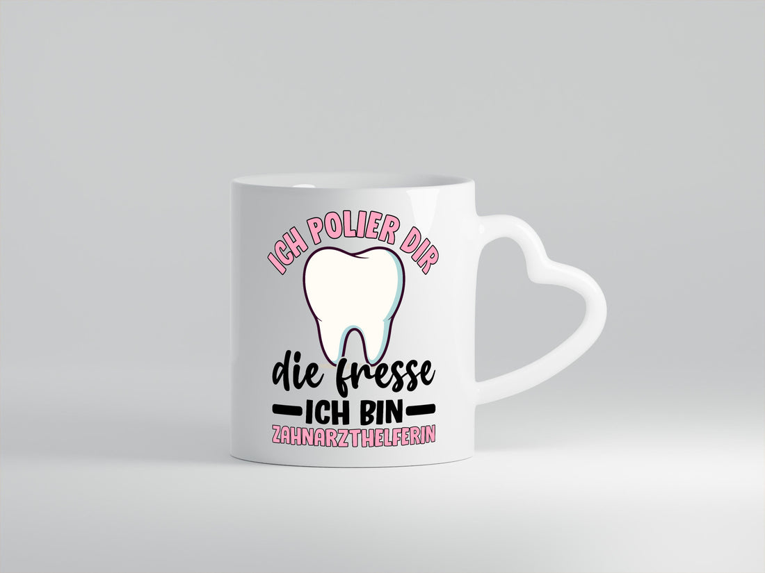 Ich polier dir die Fresse | Zahnarzthelferin Zahnarzt lustig Humor Geschenkidee