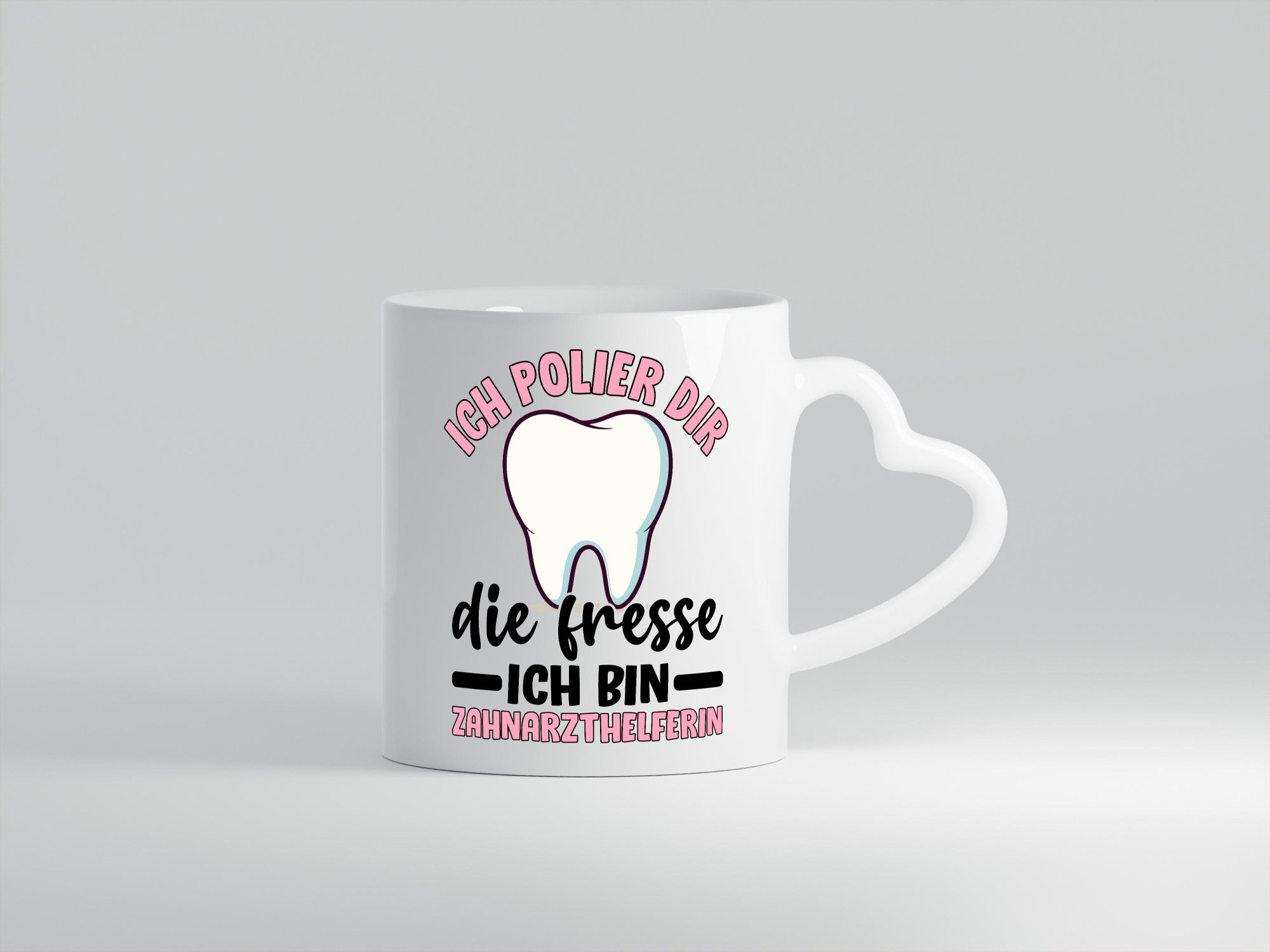 Ich polier dir die Fresse | Zahnarzthelferin Zahnarzt lustig Humor Geschenkidee
