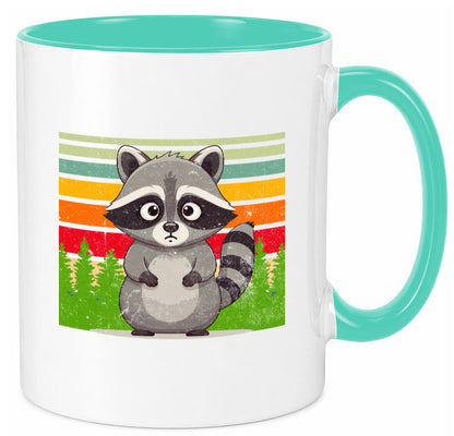 Waschbär | Vintage v2 lustiger Spruch Geschenk Humor Geschenkidee Tasse