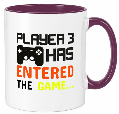 Player 3 | Schwangerschaft Tasse Nachwuchs Eltern Humor Geschenkidee