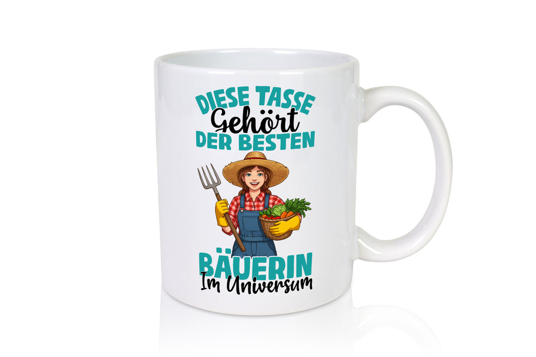 Im Universum: Bäuerin | Bauernhof Landwirtschaft lustiger Spruch Geschenk Humor
