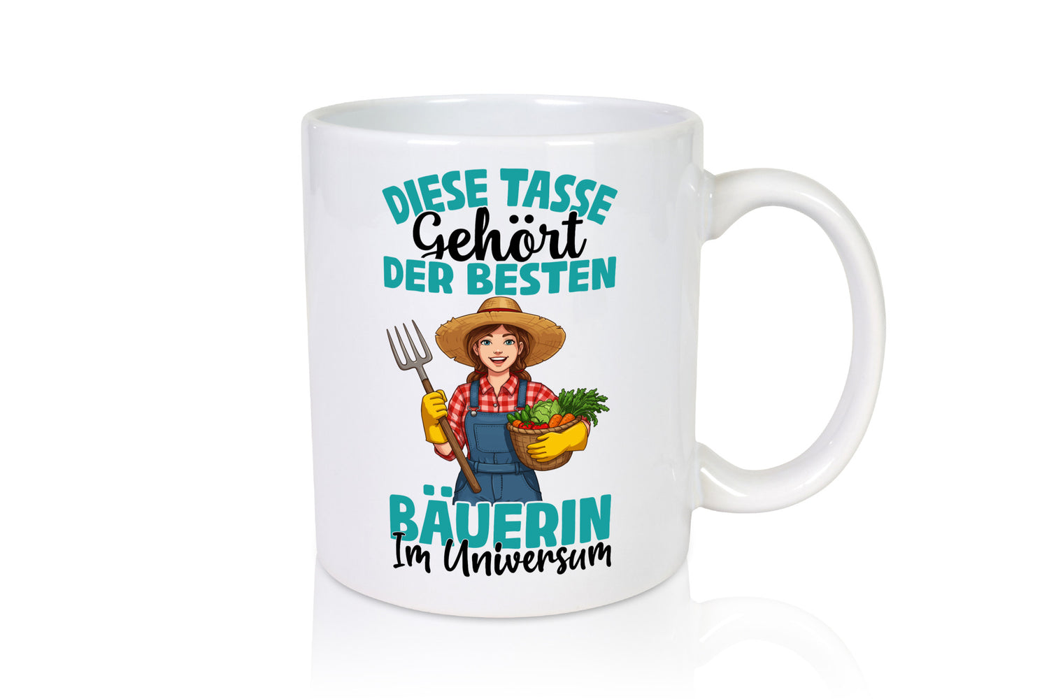 Im Universum: Bäuerin | Bauernhof Landwirtschaft lustiger Spruch Geschenk Humor