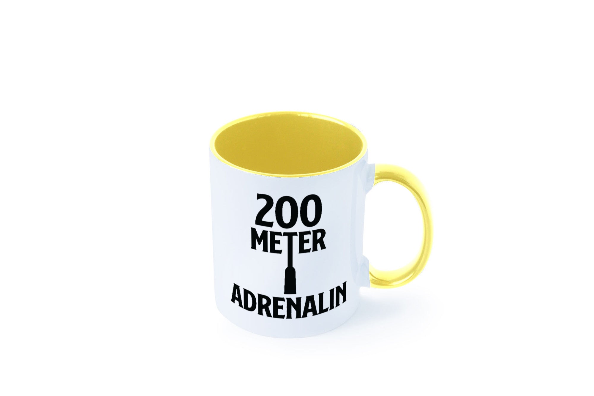 200 Meter Adrenalin v2 lustig Humor Geschenkidee Geschenk Tasse