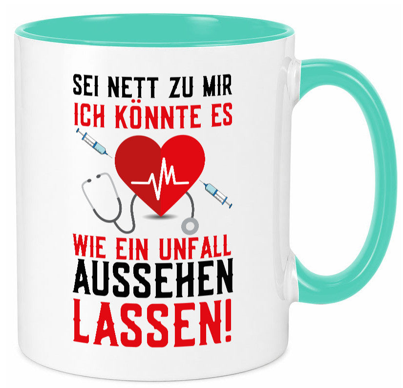 Sei nett zu mir | Krankenschwester Arzt Klinik Spritze v2 lustig Humor