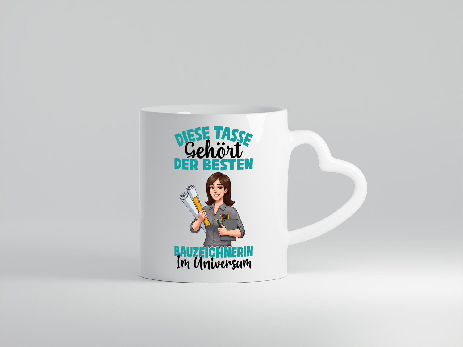 Im Universum: Bauzeichnerin | Zeichnerin Geschenkidee Humor Tasse