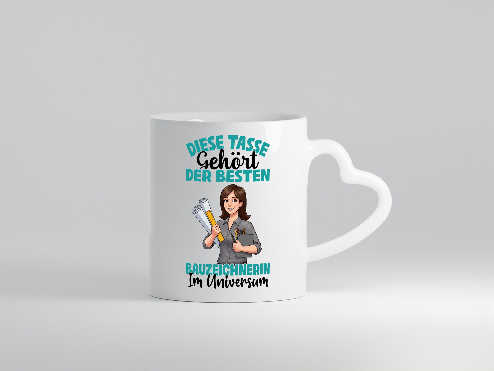 Im Universum: Bauzeichnerin | Zeichnerin Geschenkidee Humor Tasse