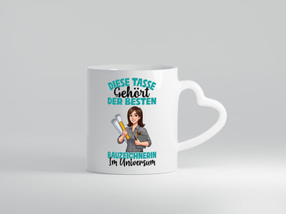 Im Universum: Bauzeichnerin | Zeichnerin Geschenkidee Humor Tasse