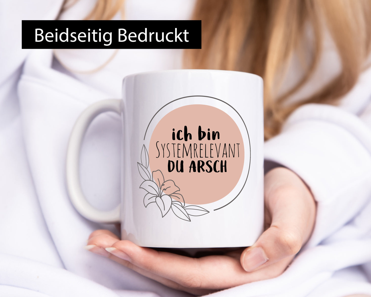 Ich bin Systemrelevant | Krankenschwester Hase mit Maske lustig Humor