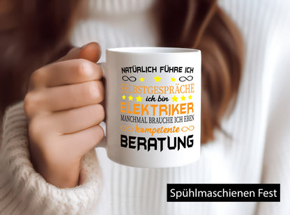 Elektriker | BrauchSelbstgespräche brauche beratung Humor Geschenkidee Tasse