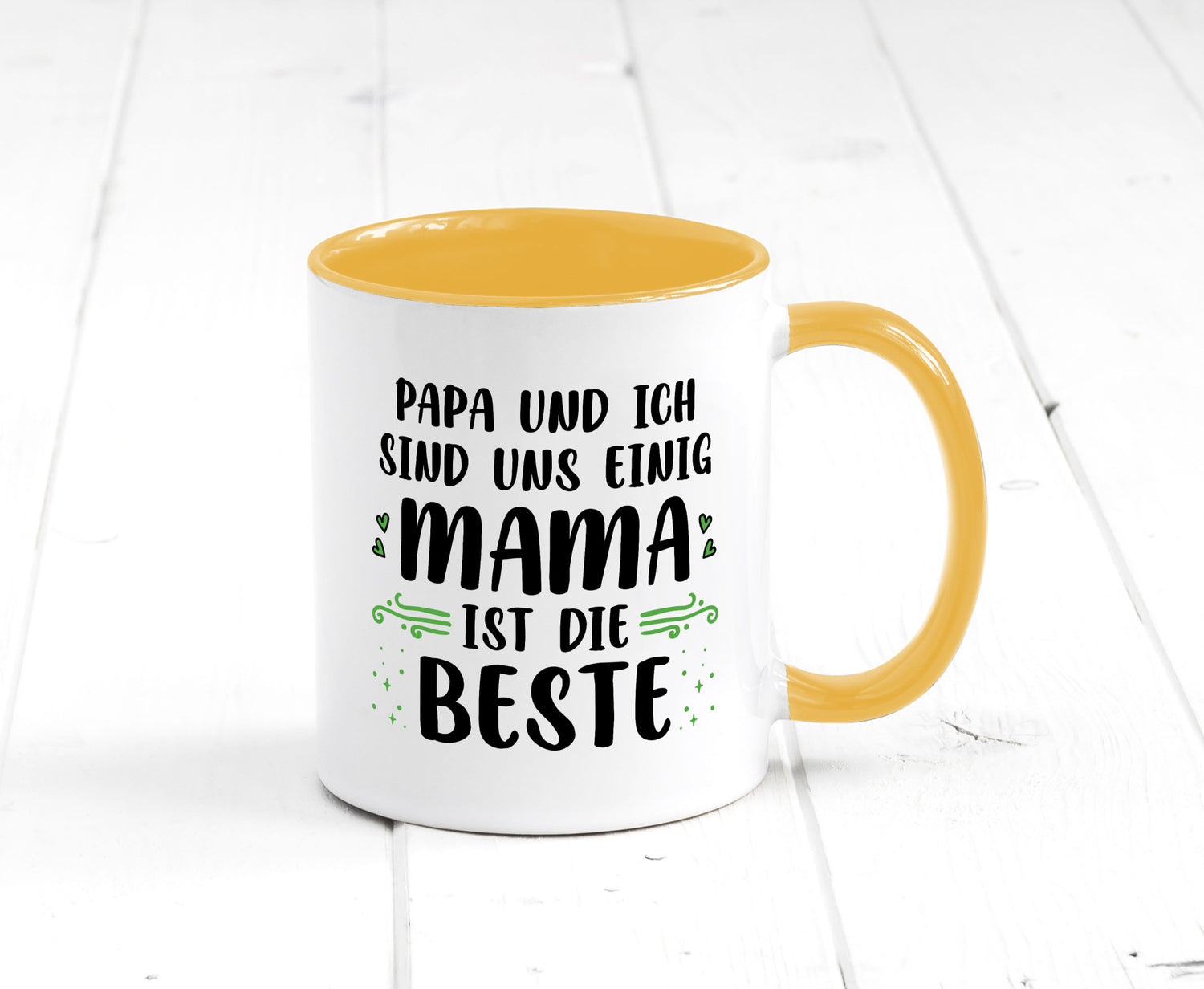 Papa und ich sind uns einige Mama ist die beste | Muttertag Geschenk Familie