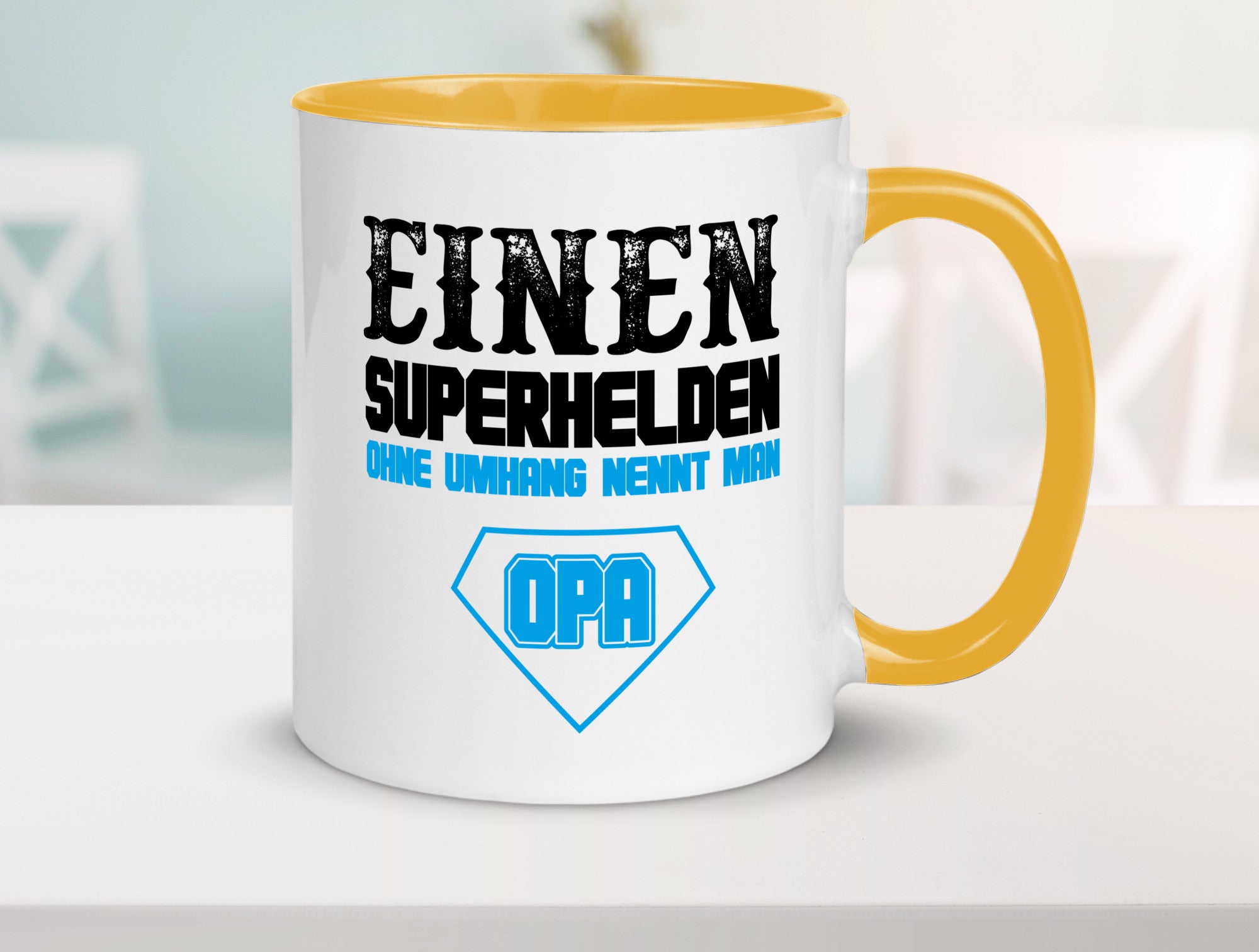 Superheld Opa Geschenk Familie Geschenkidee lustiger Spruch Tasse