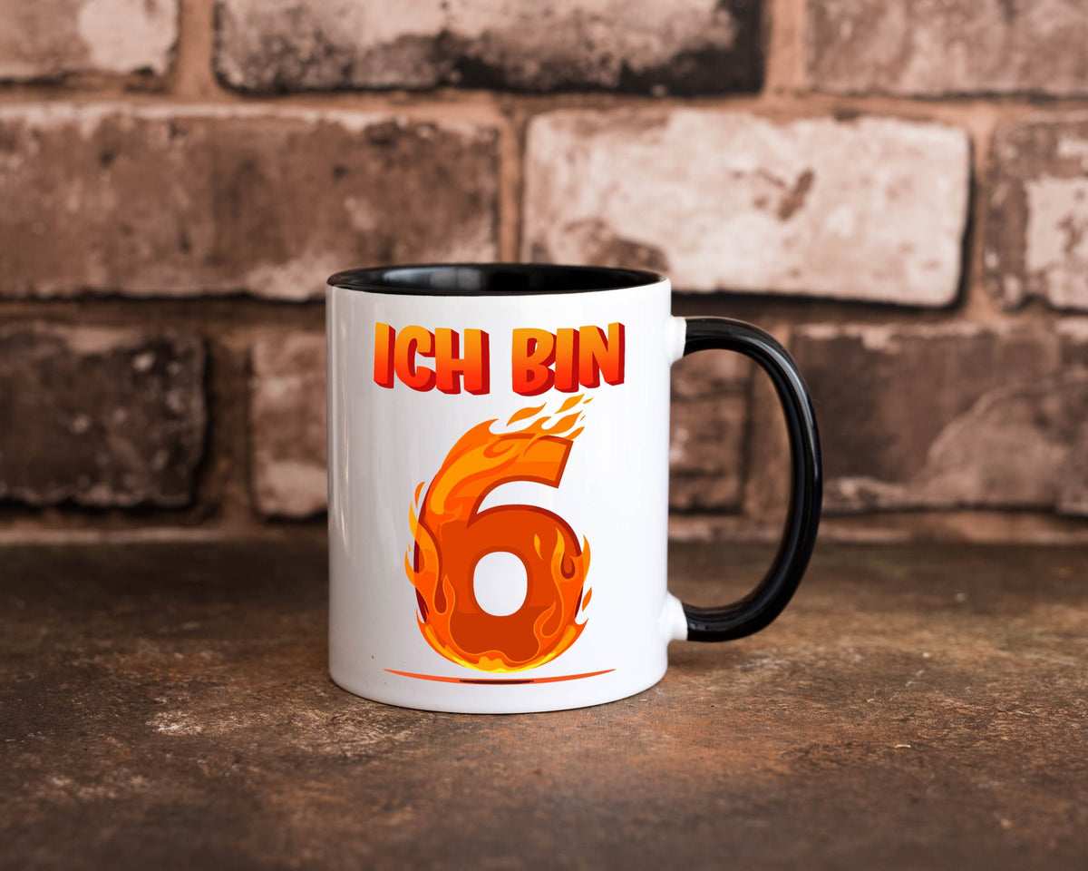 6. Geburtstag | 6 Jahre Drache lustig Geschenkidee Geschenk Tasse