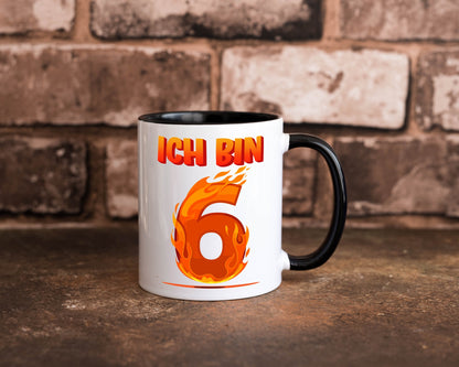 6. Geburtstag | 6 Jahre Drache lustig Geschenkidee Geschenk Tasse