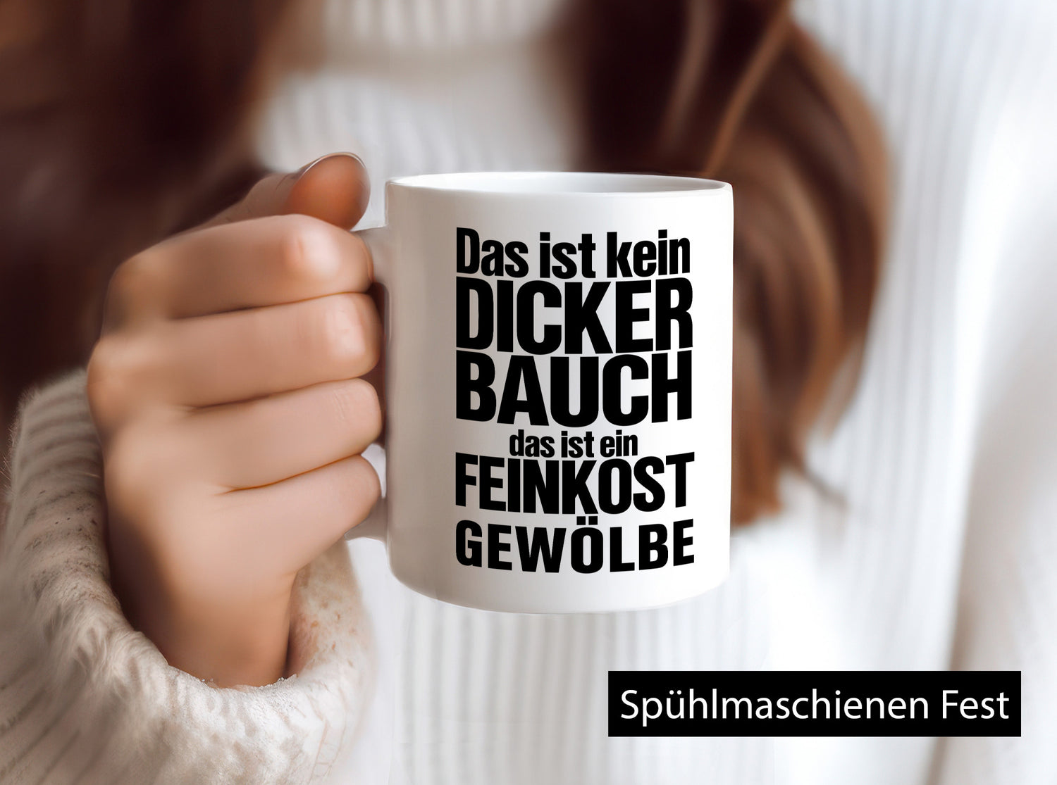 Kein dicker Bauch | witziger Spruch Männer Körperfülle Humor Geschenkidee Tasse