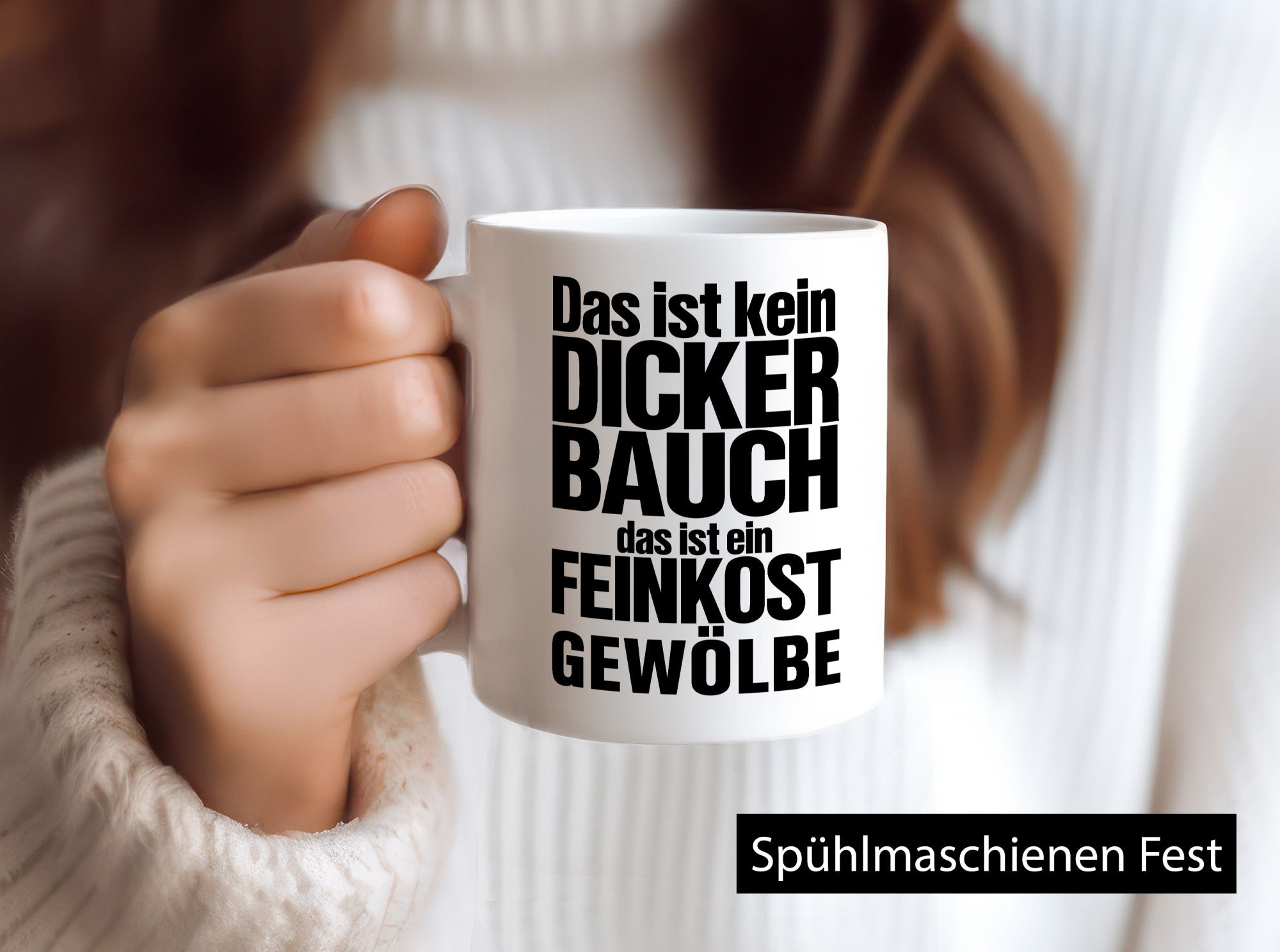 Kein dicker Bauch | witziger Spruch Männer Körperfülle Humor Geschenkidee Tasse