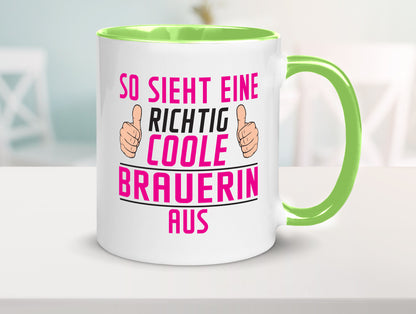Richtig Coole Brauerin | Bier Brauerei Geschenk Humor Geschenkidee lustiger