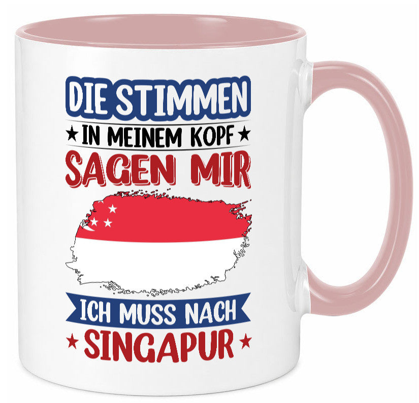 Singapur | Urlaub Stimmen in meinem Kopf Traumland v2 lustiger Spruch Geschenk