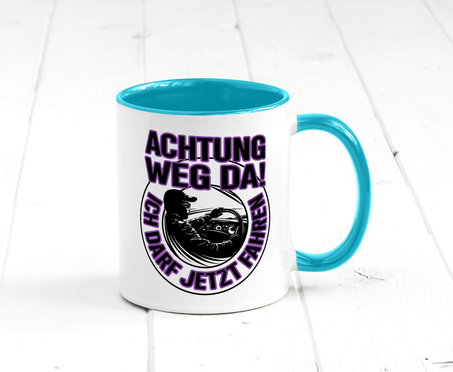 Achtung weg da ich darf jetzt Fahren | Führerschein lustig Humor Geschenkidee
