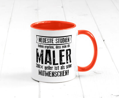 Neuste Studien: Maler | Malerei lustig Humor Geschenkidee Geschenk Tasse