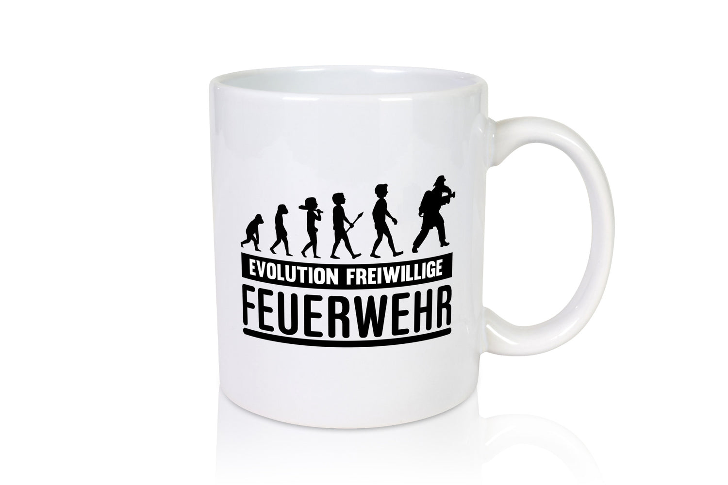 Freiwillige Feuerwehr | Evolution Motiv Feuerwehrmann lustiger Spruch Geschenk