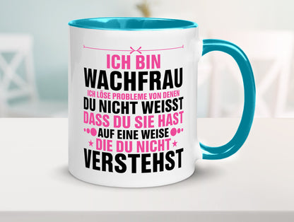 Löse Probleme: Wachfrau | Wachpersonal Nachtwächter Geschenk Humor Geschenkidee