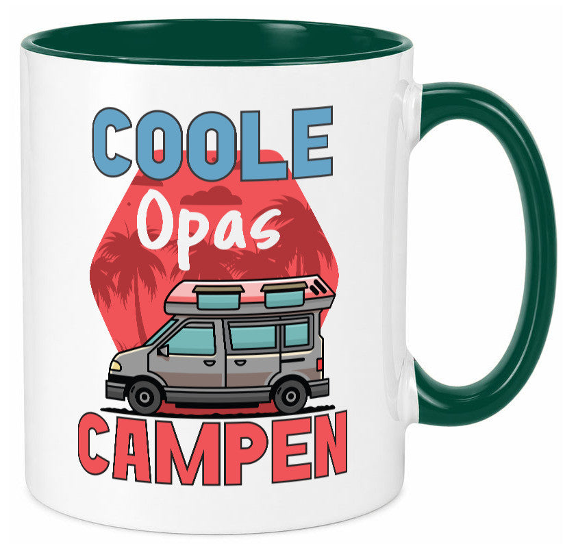Coole Opas campen | Campingwagen Palmen Geschenk Familie Geschenkidee lustiger
