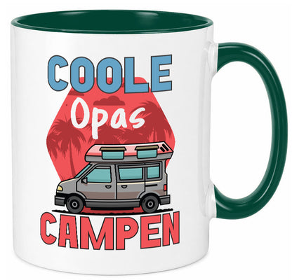Coole Opas campen | Campingwagen Palmen Geschenk Familie Geschenkidee lustiger