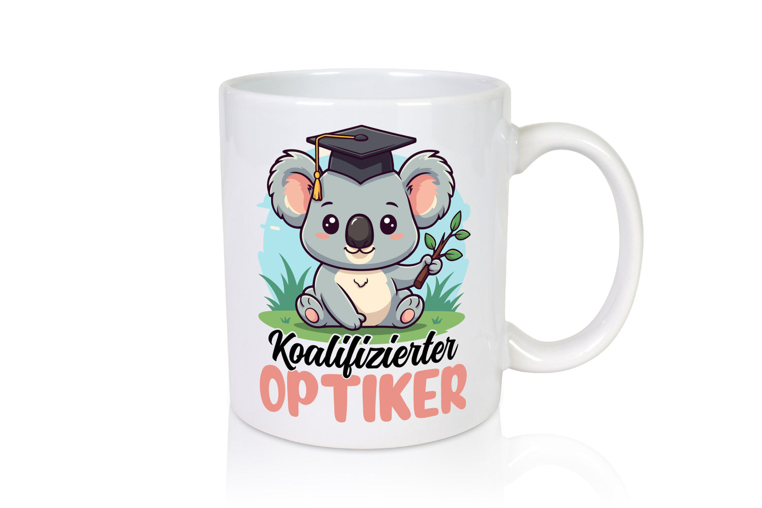 Koalifizierter Optiker | Augenoptiker Humor Geschenkidee Tasse