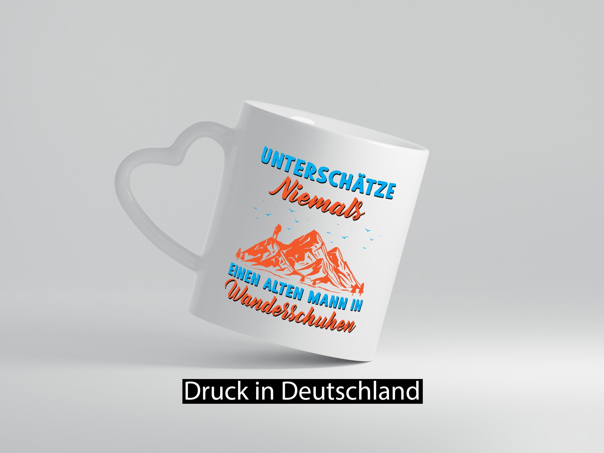 Alter Mann in Wanderschuhen | Berge Mensch Geschenkidee Humor Tasse