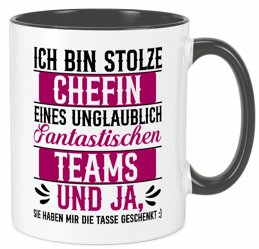 Stolze Chefin | Tolles Team Mitarbeiter lustig Arbeit Kollegen Büro Geschenk