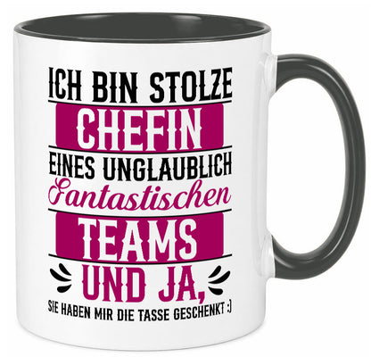 Stolze Chefin | Tolles Team Mitarbeiter lustig Arbeit Kollegen Büro Geschenk