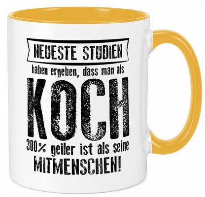 Neuste Studien: Koch | Chefkoch Humor Arbeit Kollegen Büro Geschenkidee Tasse