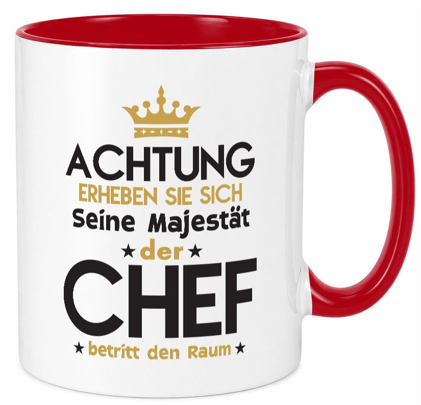 Seine Majestät Chef | Führungskraft Vorgesetzter Geschenk Arbeit Kollegen Büro Tasse