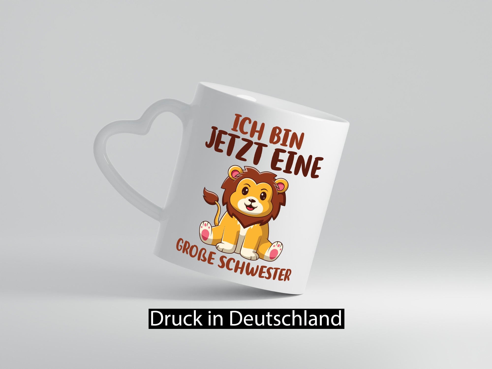 Ich bin jetzt eine Große Schwester | Löwen Geschwister Geschenk Humor