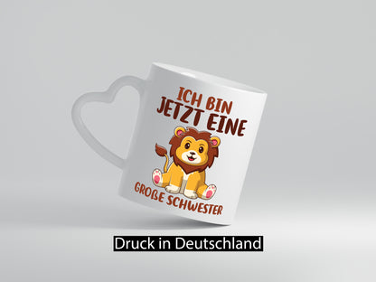 Ich bin jetzt eine Große Schwester | Löwen Geschwister Geschenk Humor