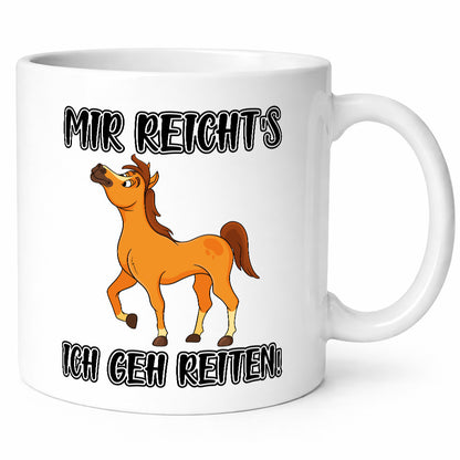 Ich geh reiten | Pferde Tasse Reiter Mädchen Humor Geschenkidee