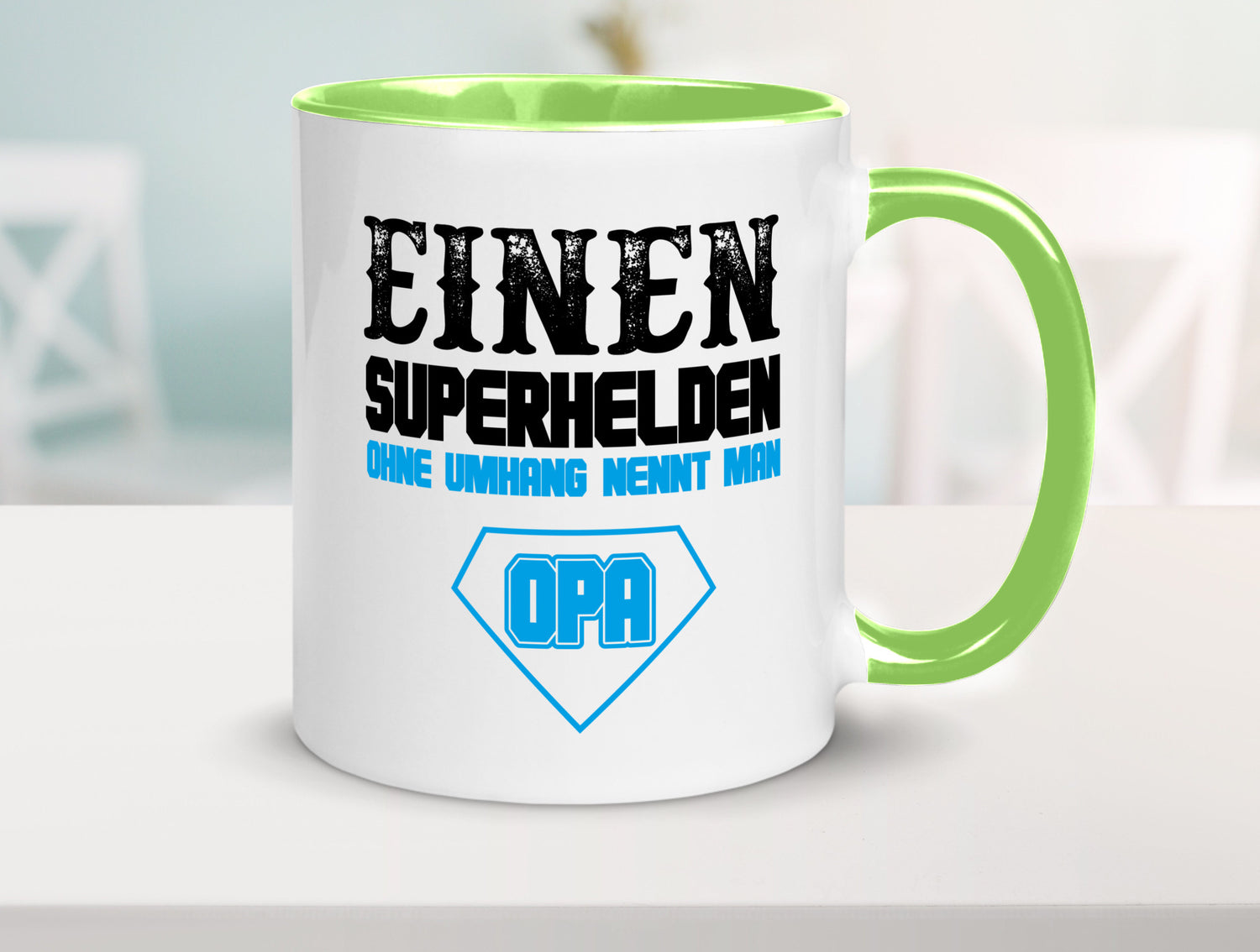 Superheld Opa Geschenk Familie Geschenkidee lustiger Spruch Tasse