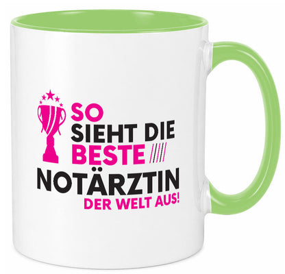Die Weltbeste Notärztin | Ã„rztin Geschenk Humor Geschenkidee lustiger Spruch Tasse